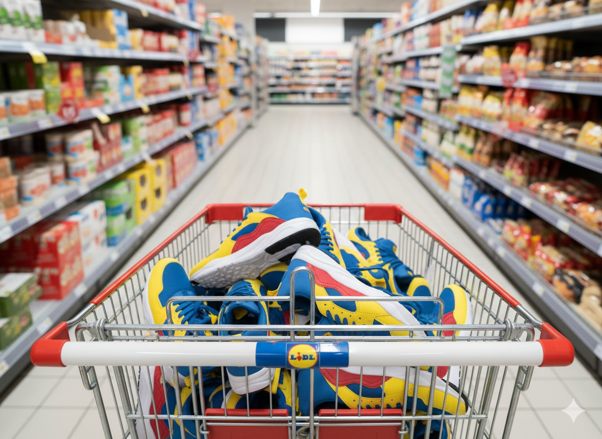 Os tênis do LIDL: Quando o supermercado virou marca desejada
